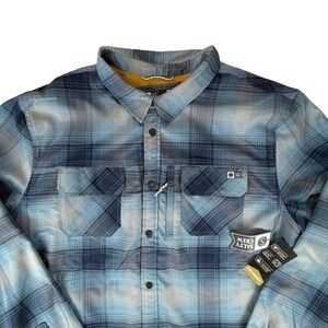 Salty Crew Fathom Tech Shacket XL Fleece Lined Plaid Jacket DWR Water Resistant